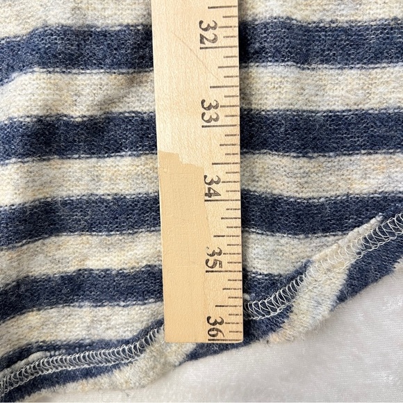 UMGEE USA Womens Lace Cardigan Sweater Size M Open Front Textured Cotton Navy - Picture 13 of 13